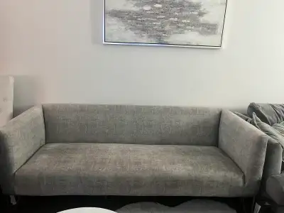 Brand New Grey Velvet Tufted Sofa, View more