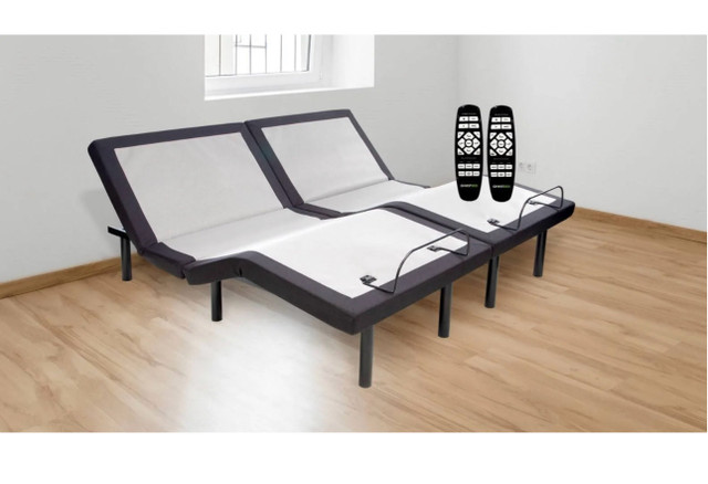 Split king ghost adjubale bases with fusion hybrid mattresses  in Beds & Mattresses in Winnipeg - Image 2