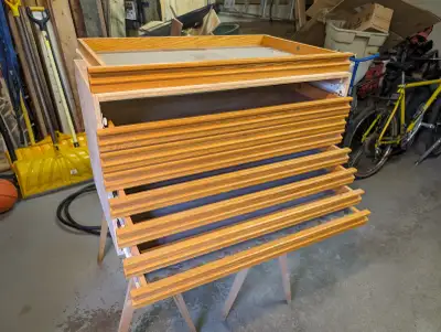 Thin drawer cabinet with 8 drawers, View more