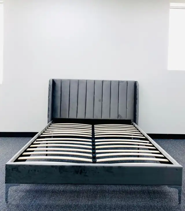 Premium Velvet Bed Frame Herman - Double / Queen / King - Sale in Beds & Mattresses in Mississauga / Peel Region - Image 2