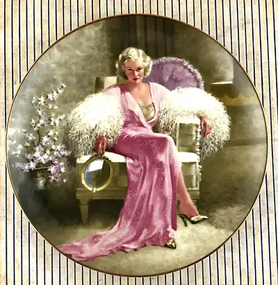 Bradford Exchange Jean Harlow as Kitty in Dinner at Eight Plate, View more