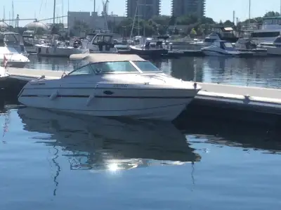 High quality sport boat. Mercruiser 5.0 with Alpha One outdrive. Cuddy cabin with pump-out. Fibregla...