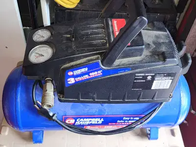 First $90 Firm takes it. I am not looking for any offers. For sale a Campbell Hausfeld 3 Gallon 100...