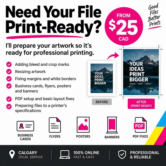 Print-Ready PDF & Artwork Fixes – From $25