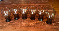 LOT DE 6 VERRES À BIÈRE VINTAGE MOLSON TOUS EN EXCELLENT ETAT