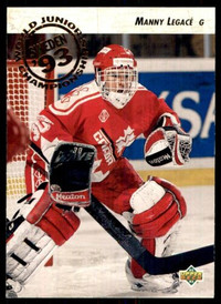 MANNY LEGACE .... ONLY ROOKIE CARD ... 1992-93 Upper Deck hockey