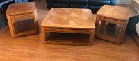 Solid Oak Coffee and End Tables
