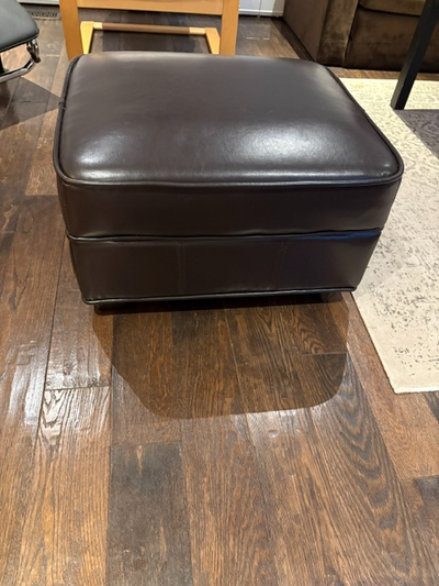 LEATHER OTTOMAN WITH STORAGE, View more