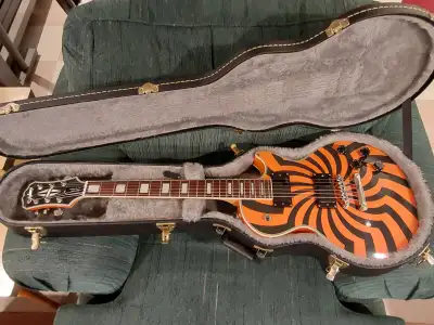 Epiphone Zakk Wylde Buzzsaw Les Paul Custom Guitar w/HSC, View more