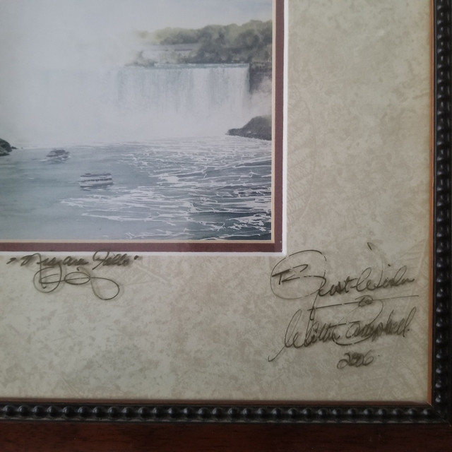 Walter Campbell Signed Print - Niagara Falls in Arts & Collectibles in Kitchener / Waterloo - Image 2