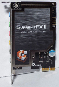 ASUS SupremeFX II Absolute HD PCI-Express x1 Sound Card