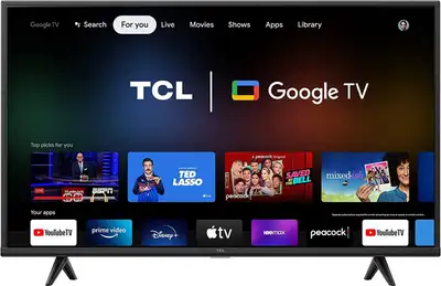 TCL 43 Inch 43S446-CA 4K Google Smart TV with Voice Remote, View more