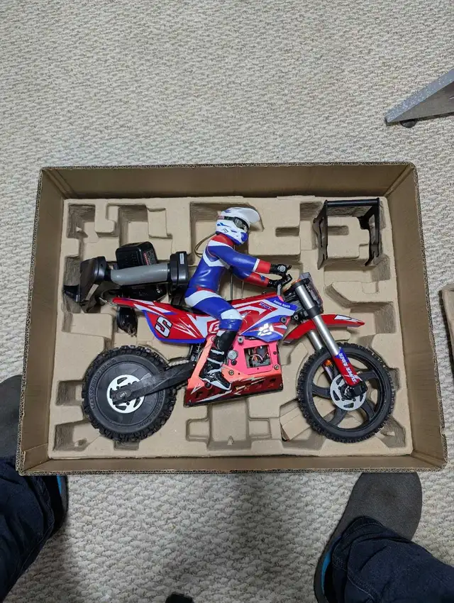 New RC sky motorcycle with several new parts; see photos