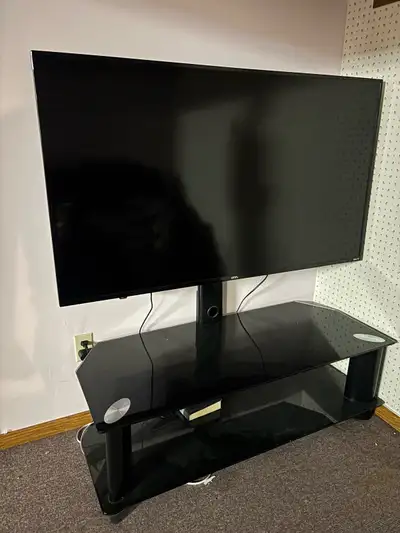 55” Roku TV with stand, View more