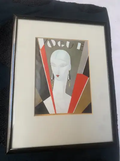 Vintage Vogue Art Framed, View more