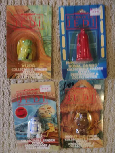 Vintage Star Wars Return of the Jedi Erasers 1983 *SEALED*, View more