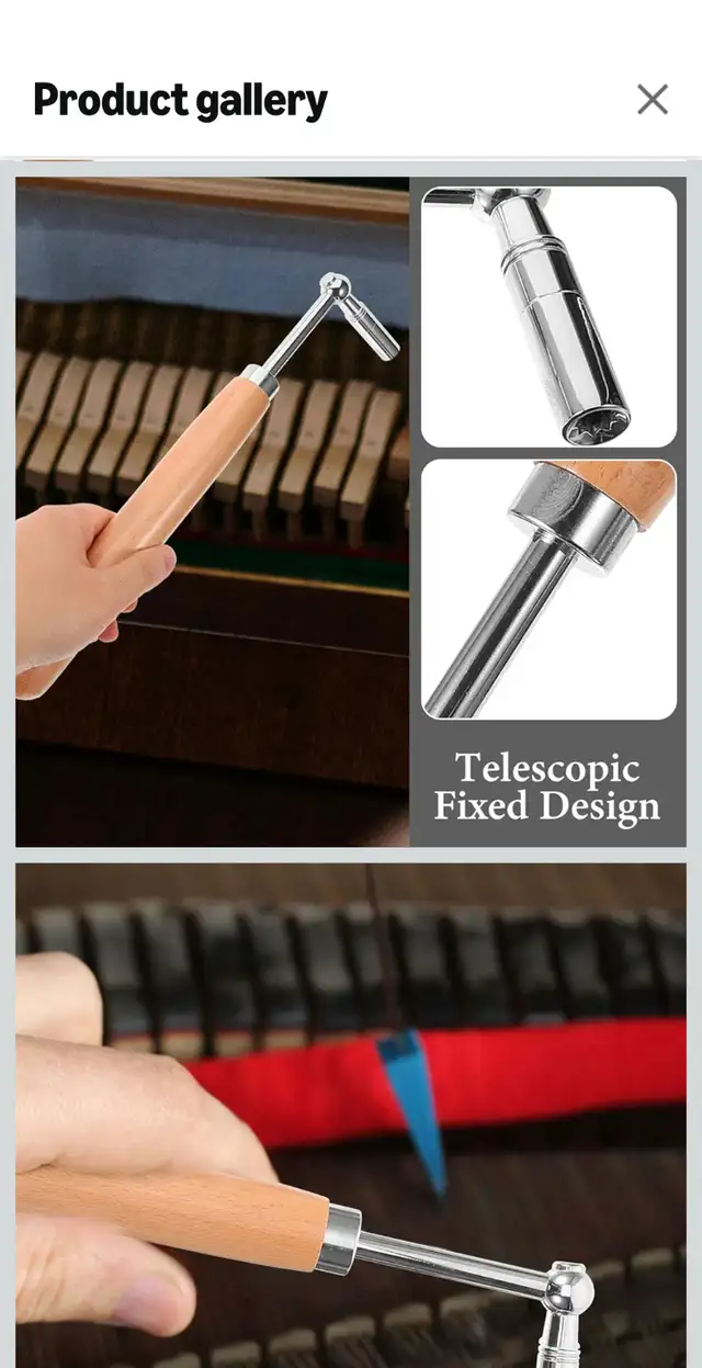 Piano Tuning Wrench Instrument Spanner Tool Steel Rod in Hand Tools in City of Toronto - Image 9