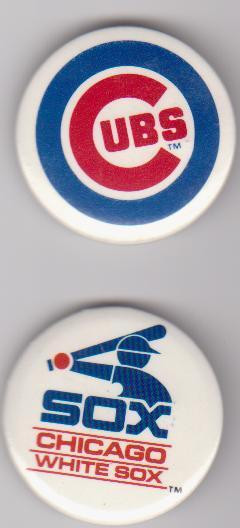 2 macarons de baseball  Cubs et White Sox de Chicago (A1459) dans Art et objets de collection  à Laval/Rive Nord