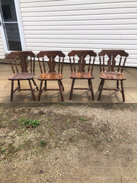 Four heavy made chairs 