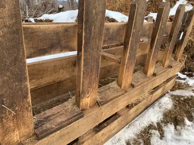 Heavy Wood Feeder roughly 10’ x 2’, View more