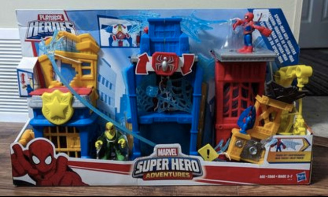Playskool Heroes Marvel Super Hero Adventures Spider-Man Web-Qua in Toys & Games in St. Catharines