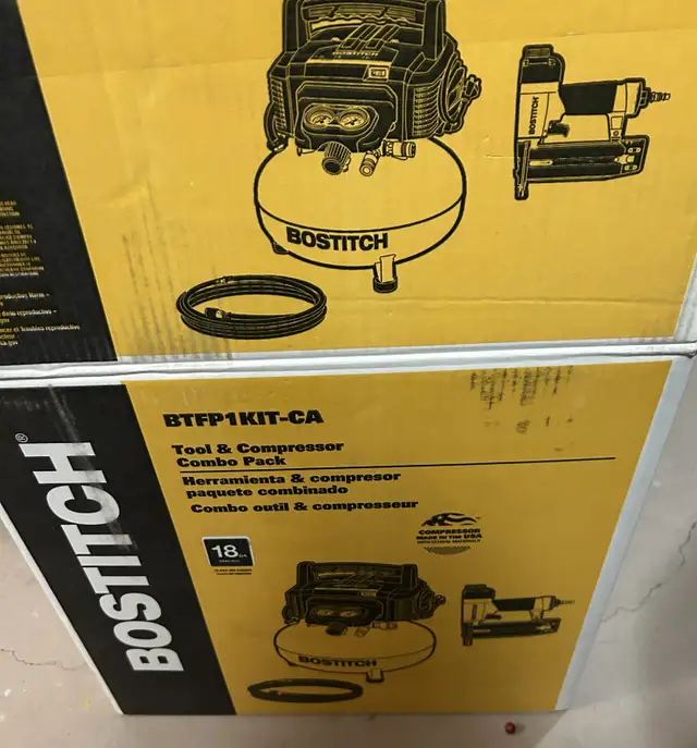 Bostitch Air Compressor & Nailer Kit in Power Tools in Kingston - Image 3