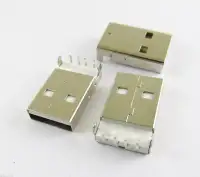 USB Type-A Right Angle --90 Degree 4 Pin Male Connector