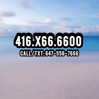 Lucky Phone Numbers 416.X66.6600 Perfect Vip Phone Numbers, View more