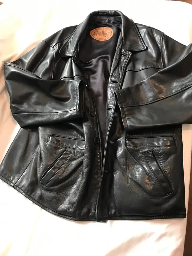 A-Pro-Peaux Black Men’s Leather Jacket in Men's in Laval / North Shore - Image 2