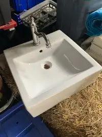 Counter top sink and faucet 