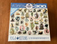 Brand New Eurographics 300 XL-Piece Puzzle, Yoga Kittens