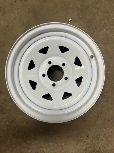 15 x 6 STEEL TRAILER WHEEL NEW 5 on 4.5 BOLT PATTERN PICKUP IN NW BY SAIT