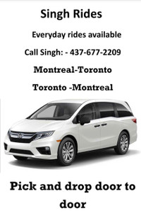 Toronto to Montreal Rides available 