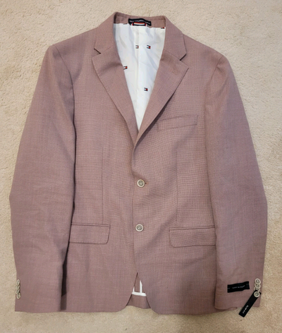 New Tommy Hilfiger Blazer Pink Mauve Sz 40R, View more