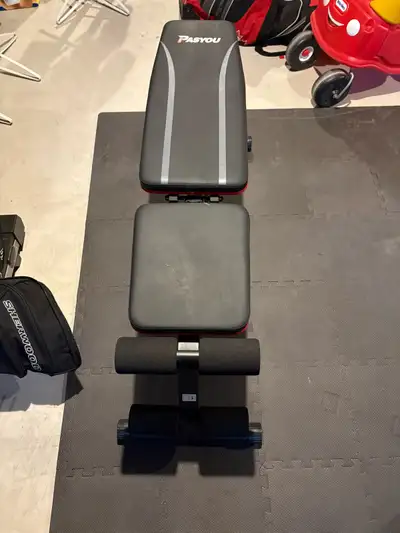gently used adjustable weight bench, View more