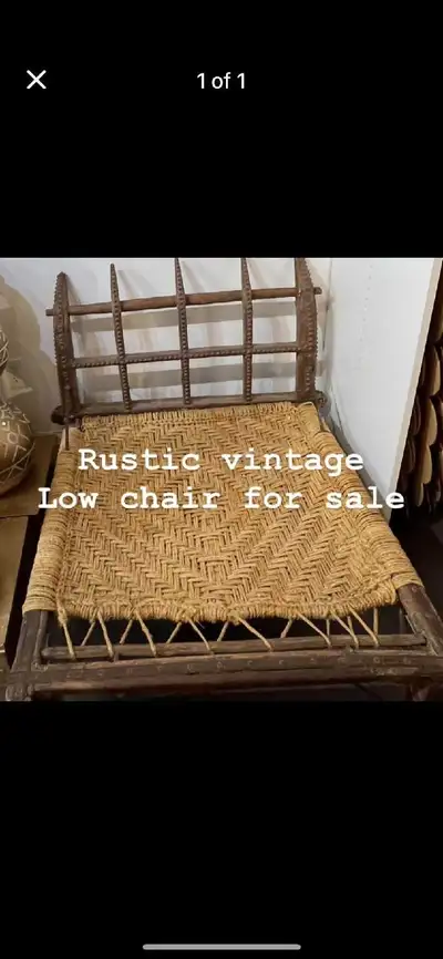 Vintage Low Chair, View more