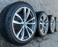 (NEW) 4x BMW X5 | X6 20" OEM Run Flat Winter Wheels Package