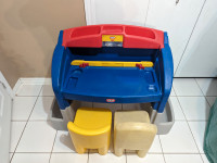 Little Tikes desk and 2 chairs