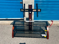 FREE DELIVERY• GLASS 3 TIER MODERN TV STAND