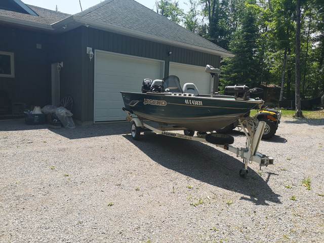 2006 Legend Angler 16ft  25HP 4 Stroke Outboard $10200 OBO in Powerboats & Motorboats in Peterborough - Image 3