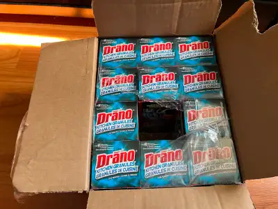 Case of 11.5 Boxes of 250 gr Drano Kitchen Granules
