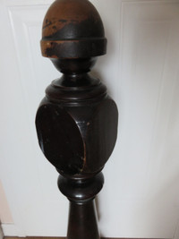 ARCHITECTURAL POST FROM OLD STAIRCASE, MAHOGANY