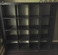 FS: IKEA EXPEDIT 4x4 black; inserts, cloth hanger, office chairs