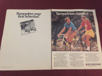 1988 Schwinn Bicycles Double Page Original Ad