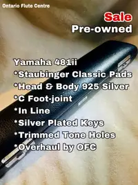 Yamaha 481ii silver flute