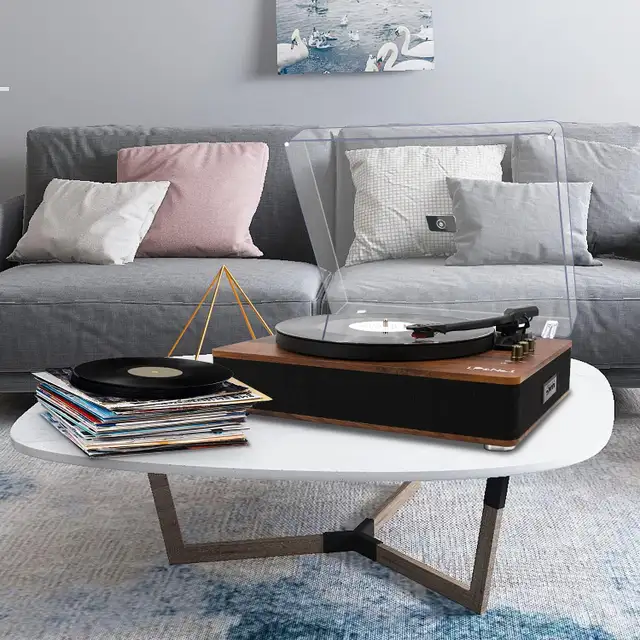 Wireless Turntable with Built-in Speakers & USB - Vintage LP Pla in General Electronics in Mississauga / Peel Region - Image 2