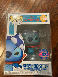 SUPERHERO STITCH Funko Pop Disney #506 Pop In A Box Exclusive 