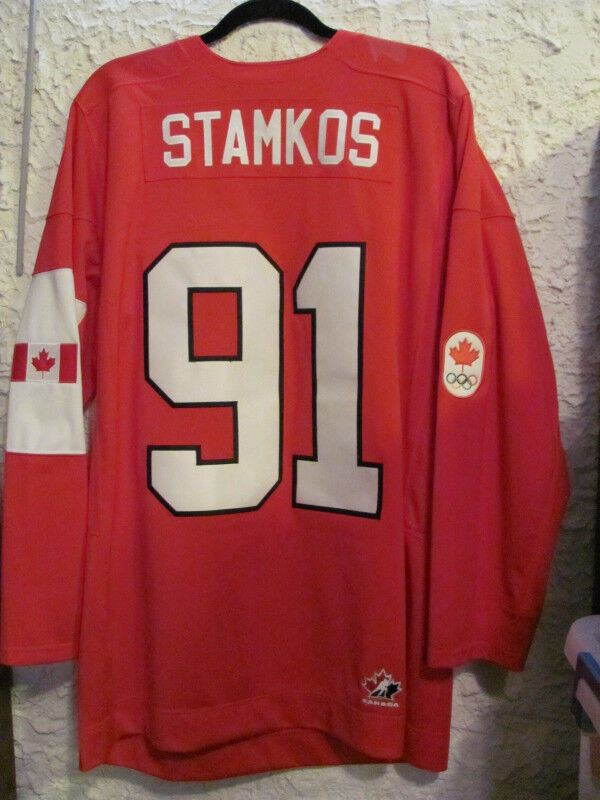 Team Canada  Stamkos #91 Sochi Olympic Jersey in Arts & Collectibles in Edmonton - Image 2