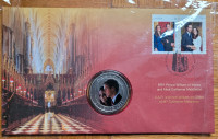 HRH Prince William & Kate Canadian 25 Cent Coin & Stamp  Set