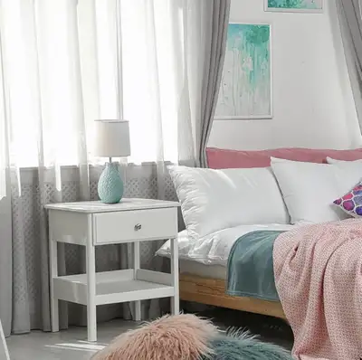 New in Box Simple Designs Textured Stucco Ceramic Oval Lamp, View more